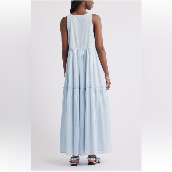 NWT Treasure & Bond Sleeveless Tiered Cotton Gauze Maxi Sundress (XS) - Picture 2 of 9